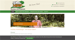 Desktop Screenshot of holzbau-wolfsberger.at